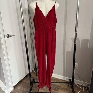 Maroon Sleeveless Jumpsuit size 12